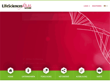 Tablet Screenshot of biotech-sachsen.com